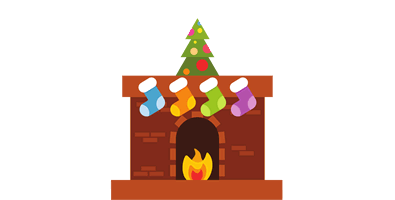 Weihnachtsbanner - Schneemann und Geschenke